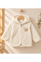 Baby Jacquard Welsoft Hooded Zippered Long Sleeve Cardigan (Order One Size Larger) - 2