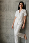 V-Neck Buttoned Casual Multi-Color Pajama Set - 2