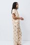 Marchè Bien Standard Size Elastane Pink Pajama Set - 5