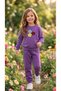 Girl's Winter Tracksuit Set Sweatshirt Bottoms Cotton Three-Thread Ribbed 3-4-5-6-7 Years Old (Please Choose One Size Larger) - 3