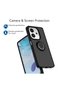 Oppo a5 pro compatible case with ring stand, extra impact protection hard silicone cover - green - 5