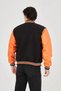 Marchè Bien Men's Inner Fiber and Lined Sleeves Faux Leather Jacket - Orange - 7