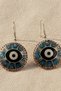 Uğur Gözü New Year Handmade Copper Evil Eye Patterned Earrings and Bracelet Set Adjustable - 6