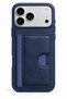 iPhone 17 Pro Max / 18 Pro Max Compatible Leather Textured Phone Case with Card Holder and Stand, Camera Protection