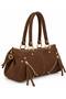 Women's Suede Zipper Detailed Bag - 2