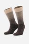 Egyptian Men's Alpaca Wool Winter Striped Double Sock Socks Beige-Brown - 3