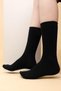 Egyptian Women's Cashmere 2 Pair Socks Black/Beige - 2