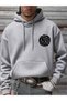 Men's Moon Thief Galaxi Printed Oversize 3 Thread Hoodie Sweatshirt - 2