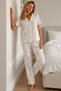 Women's Loose Fit Cotton Blue Pajama Set - 5