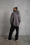 Marchè Bien Men's 3 Thread Cotton Hooded Sweatshirt with Kangaroo Pocket - Gray - 2