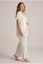 Women's Ecru Corded Lace Detailed 3-Piece Nightgown and Dressing Gown Set - 2