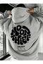 Men's Moon Thief Galaxi Printed Oversize 3 Thread Hoodie Sweatshirt