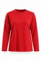 Red Crew Neck Basic Long Sleeve T-Shirt 151357