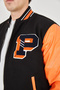 Marchè Bien Men's Inner Fiber and Lined Sleeves Faux Leather Jacket - Orange - 8