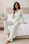 Women's Long Sleeve Cotton Pink Pajama Set - 2