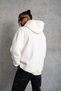 Men's 3 Thread P Cotton U K Hooded K Kangaroo Pocket Sweatshirt Hoodie - White - 5