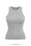 Gray Ribbed Knitwear Undershirt 0001