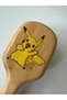 Children's Bamboo Organic Painted Pikachu Character Hair Brush, Comb (15cm) - 3