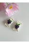 2 Pieces of Hand-Knitted Amigurumi Conceptualized as a Complementary Food Item, Sugar-Coated Grape Hair-Free Baby Clip, Non-Slip Baby Hair Clip, Low-Hair Baby Clip. - 4