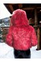 Marchè Bien Women's Premium Natural Fur - Burgundy - 3