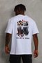 Men's Printed T-Shirt Short Sleeve Crew Neck Regular Fit Comfortable Fit Casual T-Shirt - White - 5