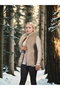 Marchè Bien Women's Premium Natural Fur Sleeveless Zippered Vest - Brown - 4