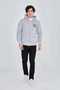 Marchè Bien Men's 3 Thread Cotton Zippered Hooded Kangaroo Pocket Printed Hoodie Cardigan Sweatshirt - 5