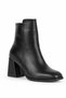 Sovana Women's Heeled Boots with Blunt Toe and Zipper
