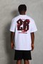 Men's Printed T-Shirt Short Sleeve Crew Neck Oversize T-Shirt - White - 2