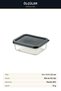 4-Piece Storage Container 500 ml with Lid Refrigerator Freezer Microwave Compatible Dark Blue Lid - 7