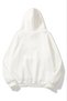 Marchè Bien Women's Hooded Kangaroo Pocket 3 Thread Cotton Plain Hoodie Sweatshirt - White - 2