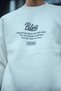 Marchè Bien Men's 3 Thread Cotton Crew Neck Front and Back Printed Sweatshirt - White - 2