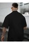 Marchè Bien Men's Short Sleeve Summer T-Shirt Crew Neck Rose Printed T-Shirt - Black - 2
