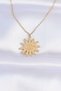 316L Steel Chain Gold Color Eye Sun Design Necklace
