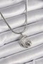316L Steel Silver Color Italian Chain Zircon Stone Halil Figure Heart Detail Women's Necklace