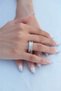 Zircon Stone Silver Color Baguette Women's Ring