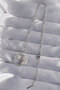 316L Steel Chain Silver Color Zircon Stone Star Figured Oval Necklace - 2