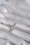 316L Steel Silver Color Zircon Stone Wing Model Women's Necklace - 2