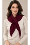 Crossed Knitwear Triangle Scarf - Neck Shawl