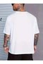 Marchè Bien Men's Printed T-Shirt Short Sleeve Crew Neck Oversize T-Shirt - White - 2