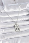 316l steel silver color chain scorpion sign zircon stone women necklace - 2