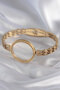 316L Steel Gold Color Barley Processing Openable Fanus Model Women's Handcuffs - 3