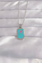316L Steel Silver Color Blue Enamel Tarot Pendant