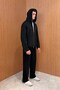Men's Double Face Basic Hooded Set Black - 2