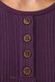 Women's Winter Twisted Patterned 4-Button Knitwear Look Mother's Combed Cotton Blouse - 3