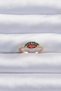 Brass Gold Color Colorful Zircon Stone Adjustable Watermelon Model Ring