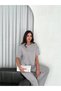 Marchè Bien Women's Osy Modal Soft Fabric Crew Neck T-Shirt Wide Leg Pants Two-Piece Set - Dye - 7