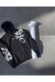 Marchè Bien Men's 3 Thread Cotton Hooded Printed Oversize Sweatshirt Hoodie with Pockets - Black - 2