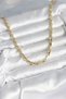 Brass Gold Color 60 cm Chain Women's Necklace - 2