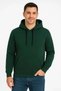 Men's 3 Thread Cotton Hooded Kangaroo Pocket Sweatshirt Hoodie - Khaki - 7